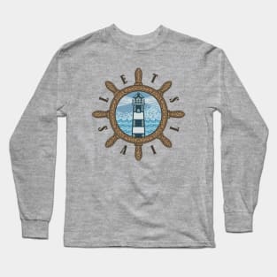 Vintage Lighthouse Sea Long Sleeve T-Shirt